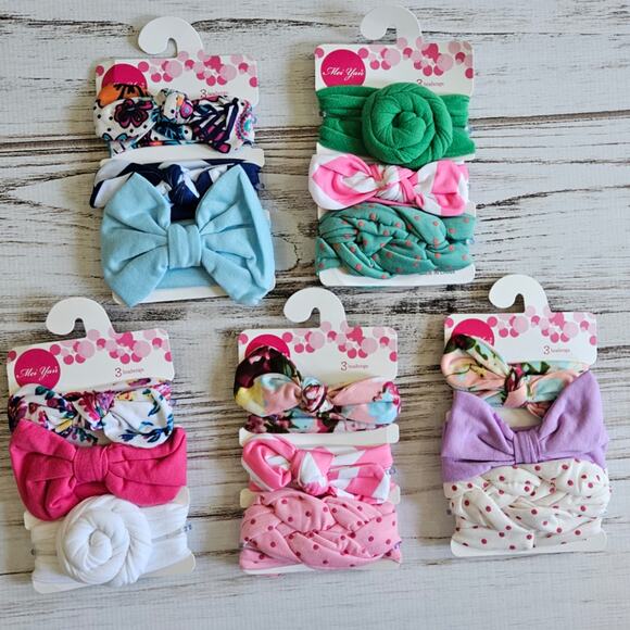 Baby headwrap headbands, set of 15 New - Picture 1 of 5